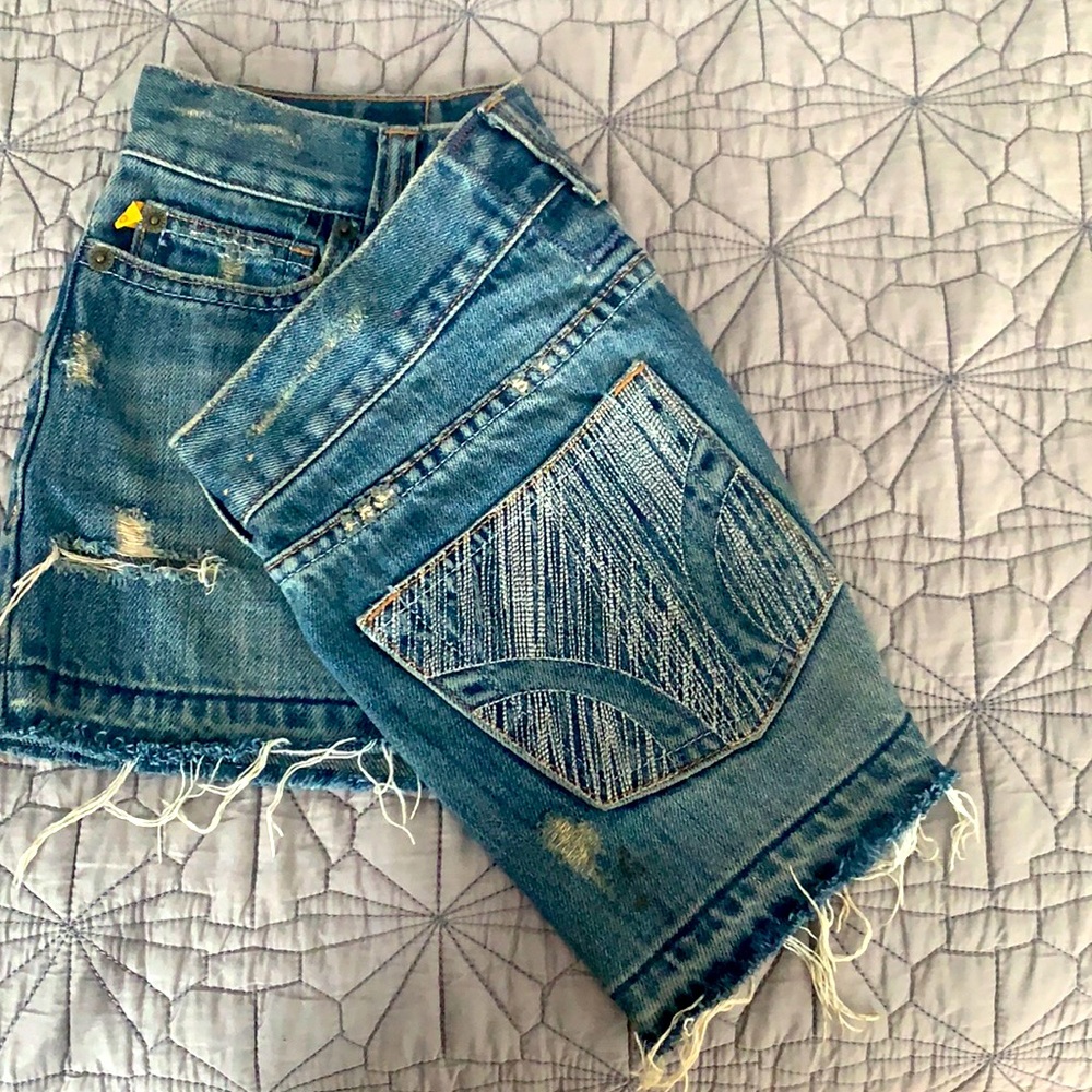 NWOT Hollister denim mini skirt